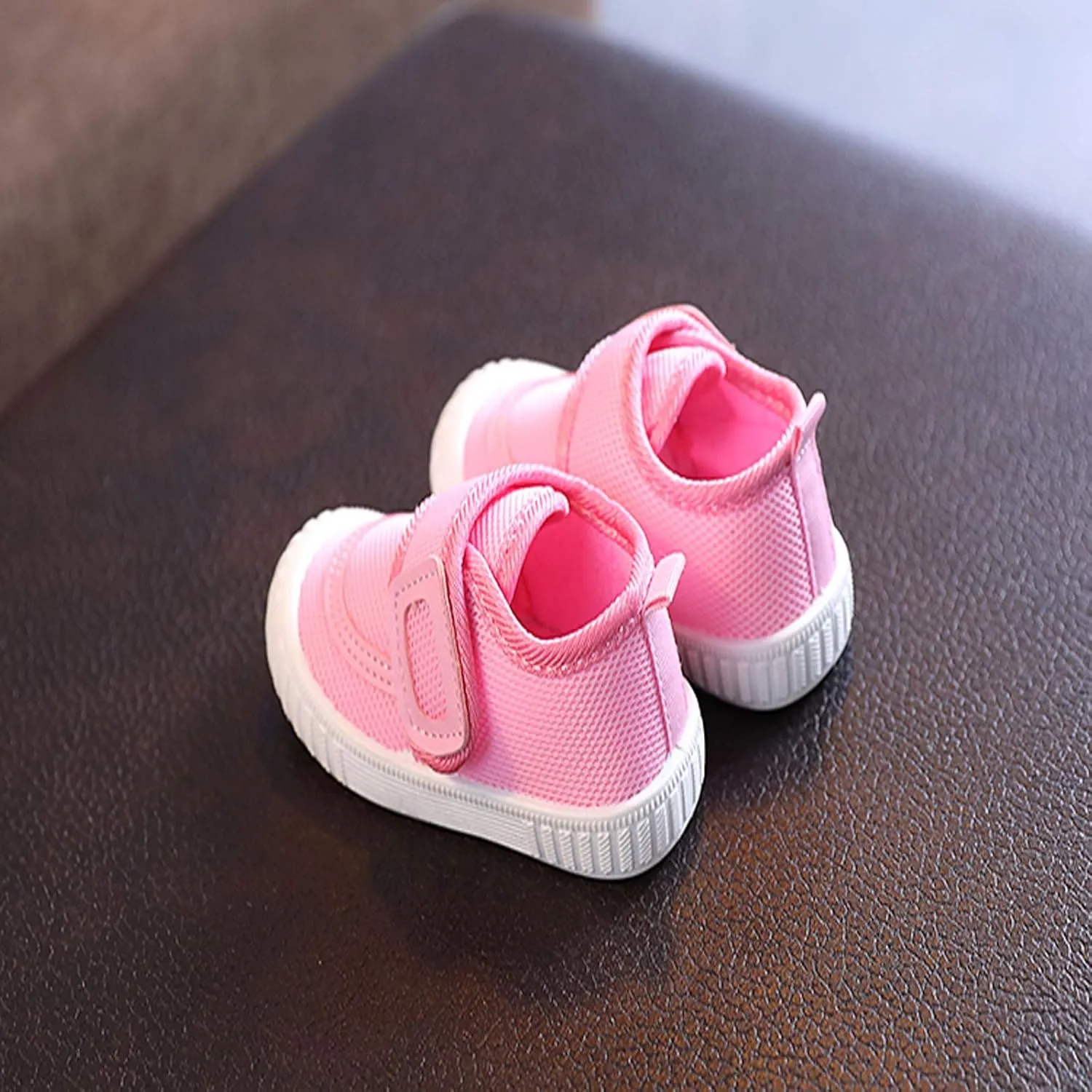 Toddler Mesh Woven Loafers Solid Sports Baby Shoes Shoes Flying Color Baby Shoes Kid Shoes Boy (Pink, 15-18 Months)