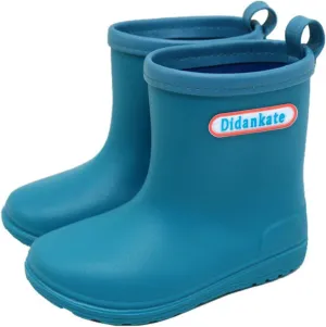 Toddler Rain Boots for Boys Girls Kids Short Rain Shoes Infant Lightweight Shoes Easy On Outdoor Garden Boots