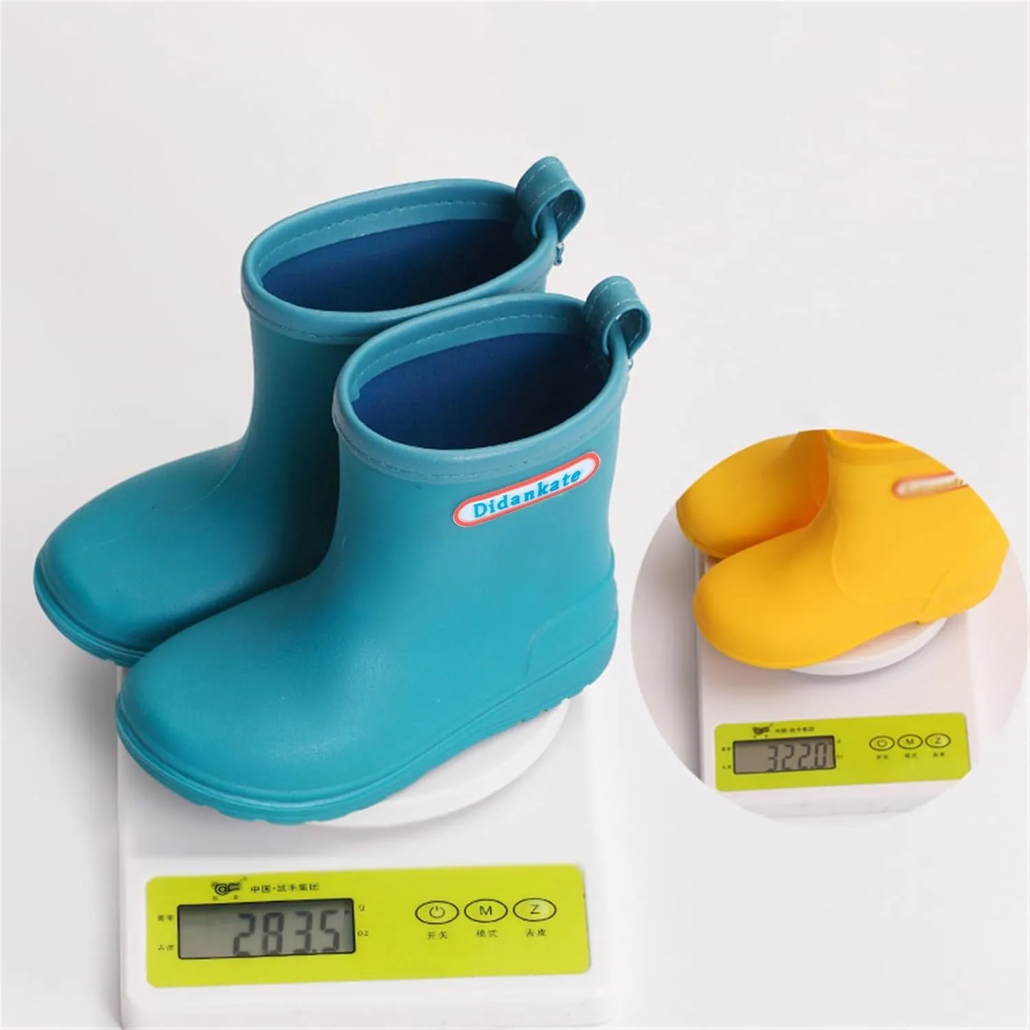 Toddler Rain Boots for Boys Girls Kids Short Rain Shoes Infant Lightweight Shoes Easy On Outdoor Garden Boots