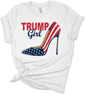 Trenz Shirt Company Womens Trump Girl High Heel Short Sleeve T-Shirt