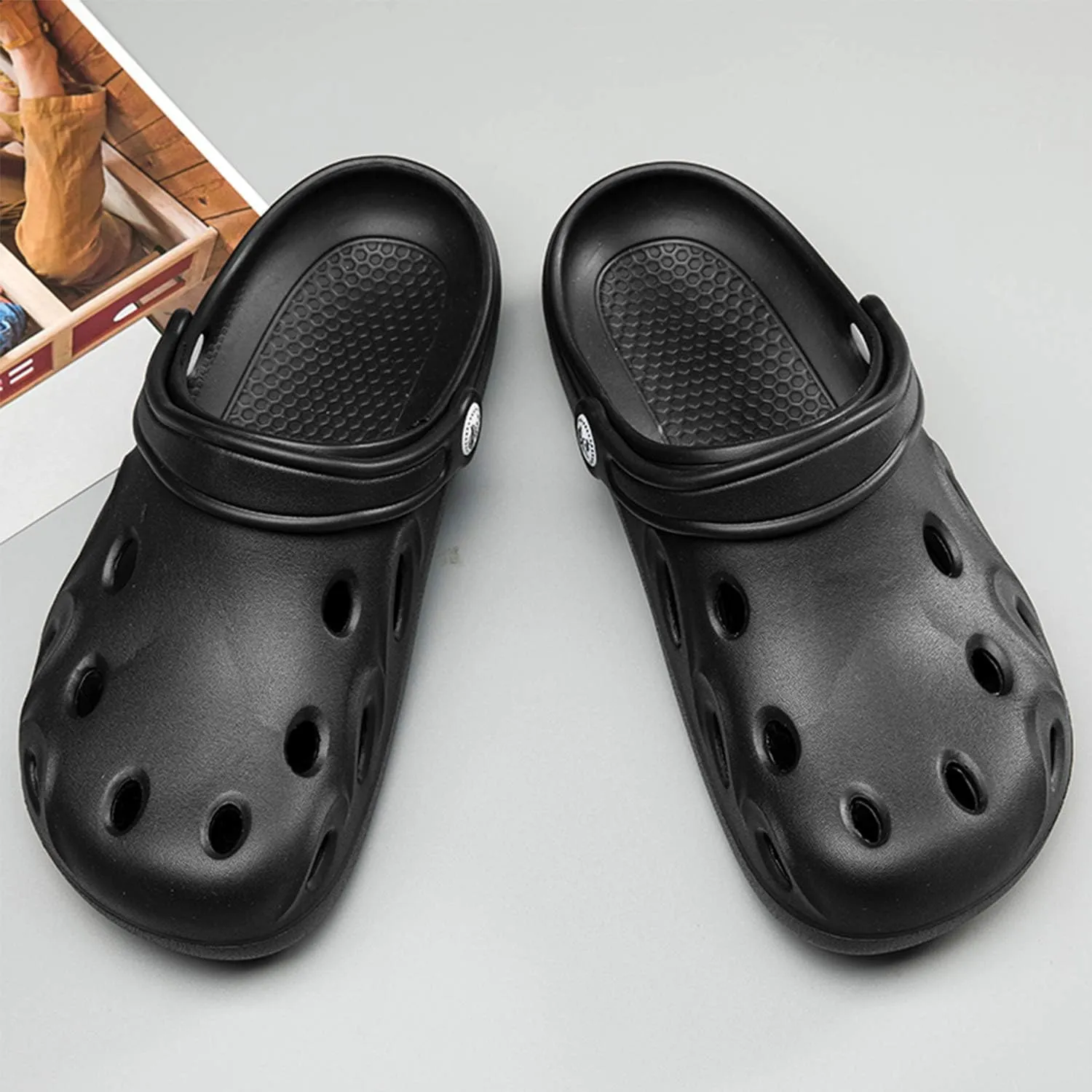 Unisex-Adult Classic Clog Lightweight Non-Slip Garden Clogs Mules Quick-Drying Sandals for Men Women