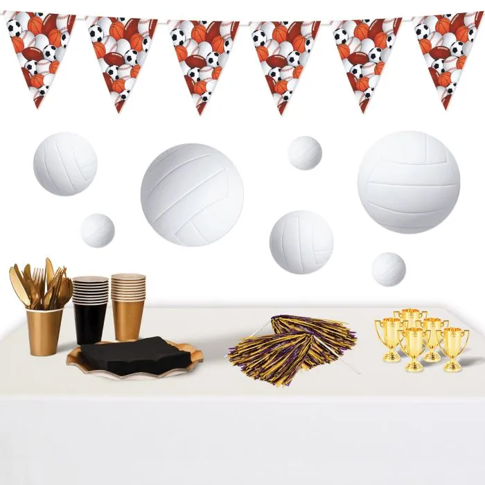 Volleyball Cutout Decorations (20 per package)