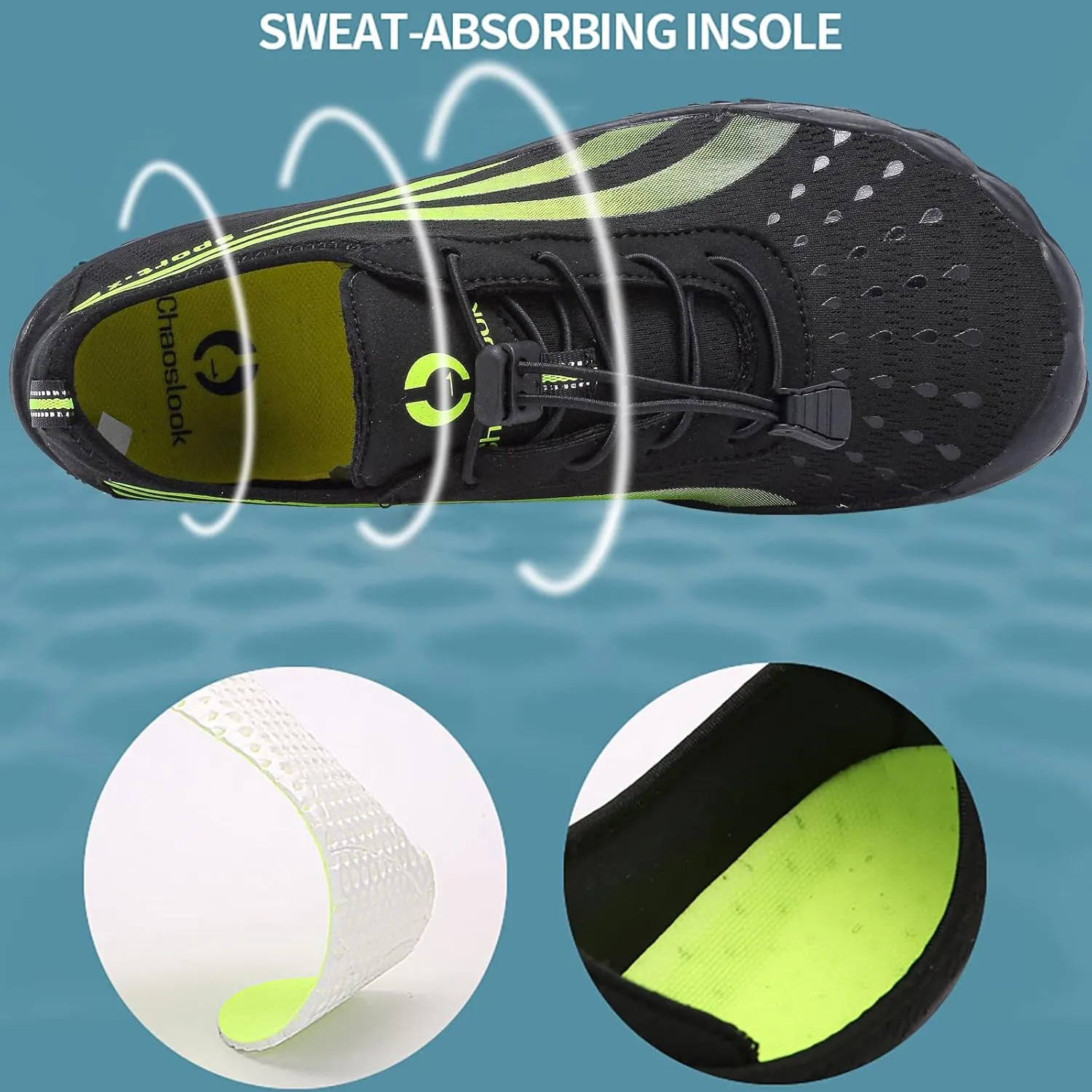 Water Shoes Men Women Sports Quick-Dry Aqua Shoes Swim Beach Shoes Barefoot for Hiking Boating Fishing Cycling Yoga