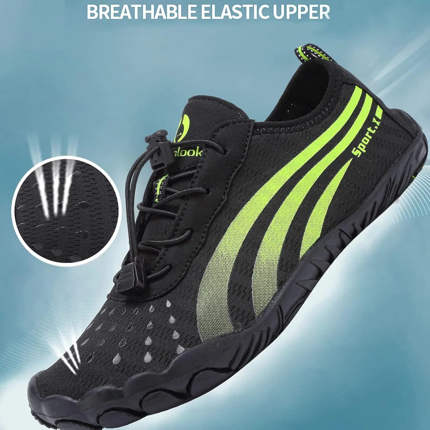 Water Shoes Men Women Sports Quick-Dry Aqua Shoes Swim Beach Shoes Barefoot for Hiking Boating Fishing Cycling Yoga