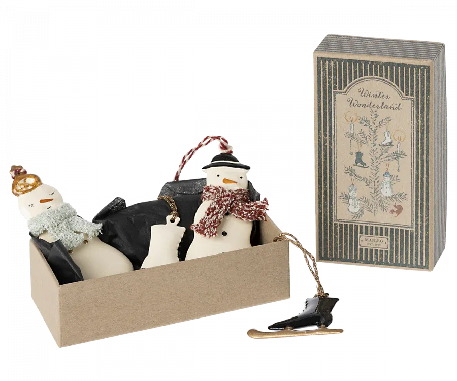 Winter Wonderland - Metal Ornament Set