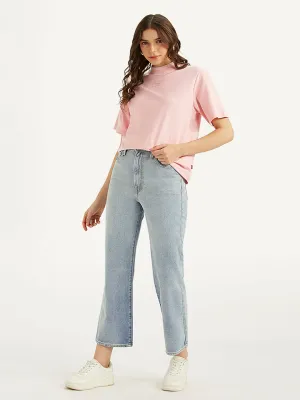 Women's High Rise Ribcage Bootcut Light Blue Jeans
