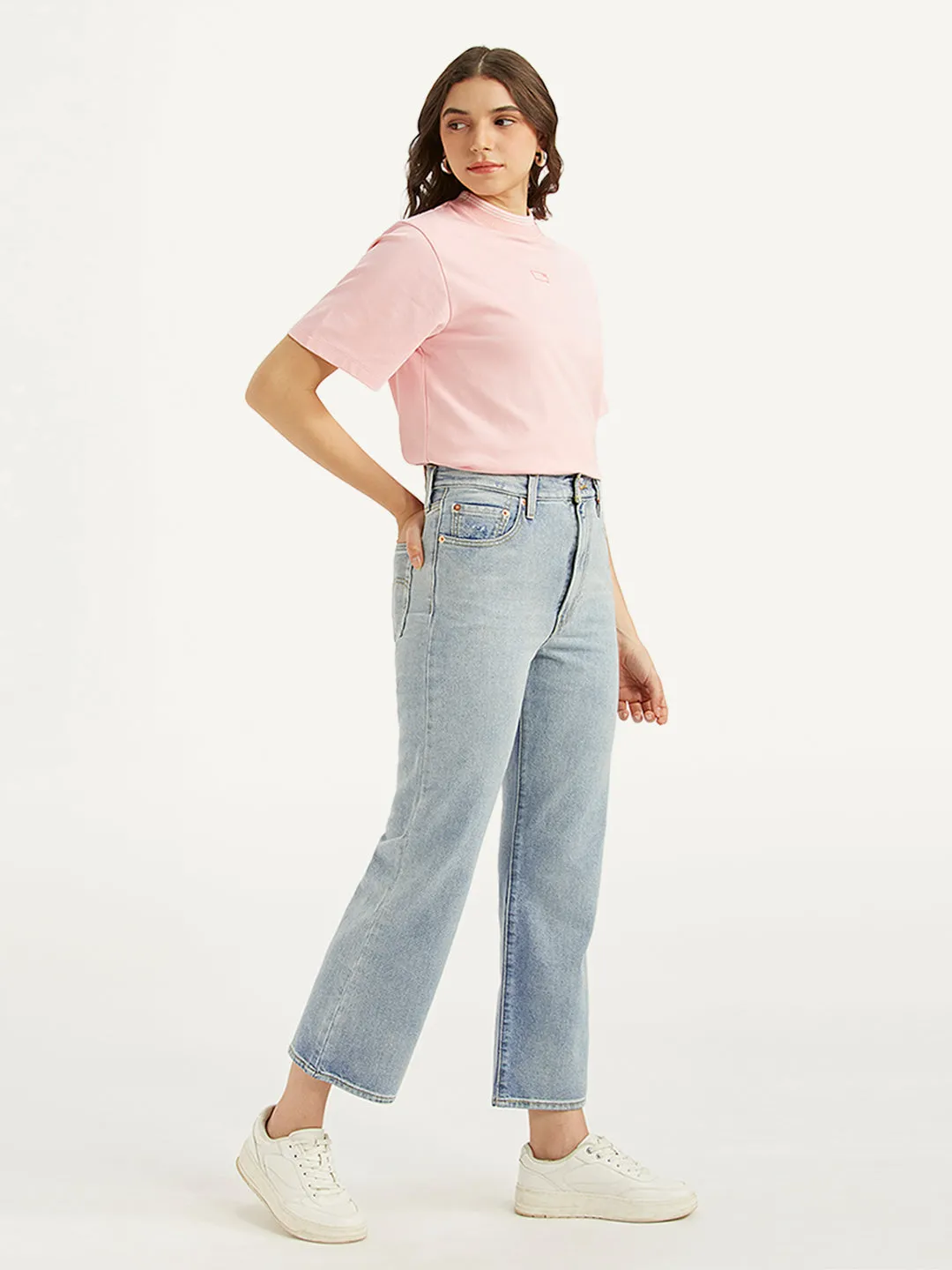 Women's High Rise Ribcage Bootcut Light Blue Jeans