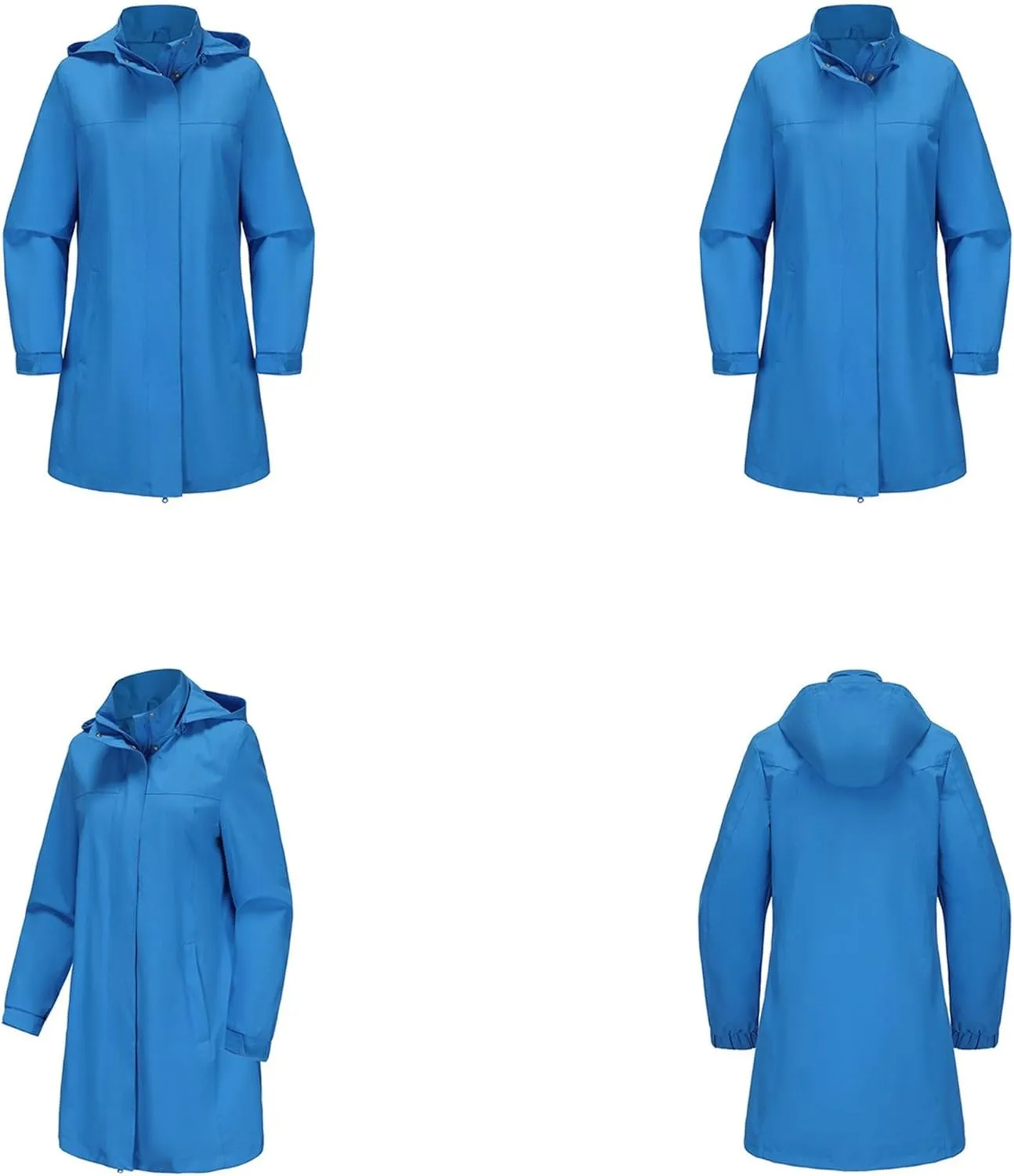 Womens Rain Coats Waterproof With Hood Lightweight Jackets Portable Cycling Clothing Outdoor Hiking Windproof Coats