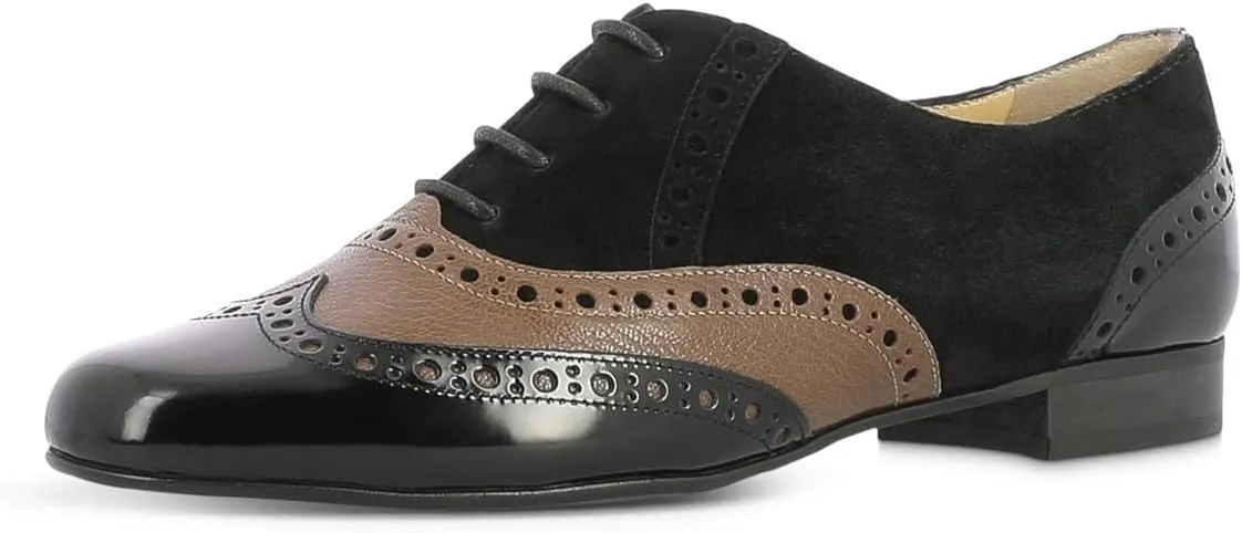 YDN Women's Oxford Dress Shoes Chunky Low Heels Lace Up Business Formal Loafers Self-tie Womens Casual Shoes Size 4-16 US