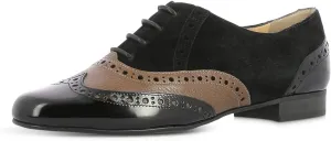 YDN Women's Oxford Dress Shoes Chunky Low Heels Lace Up Business Formal Loafers Self-tie Womens Casual Shoes Size 4-16 US