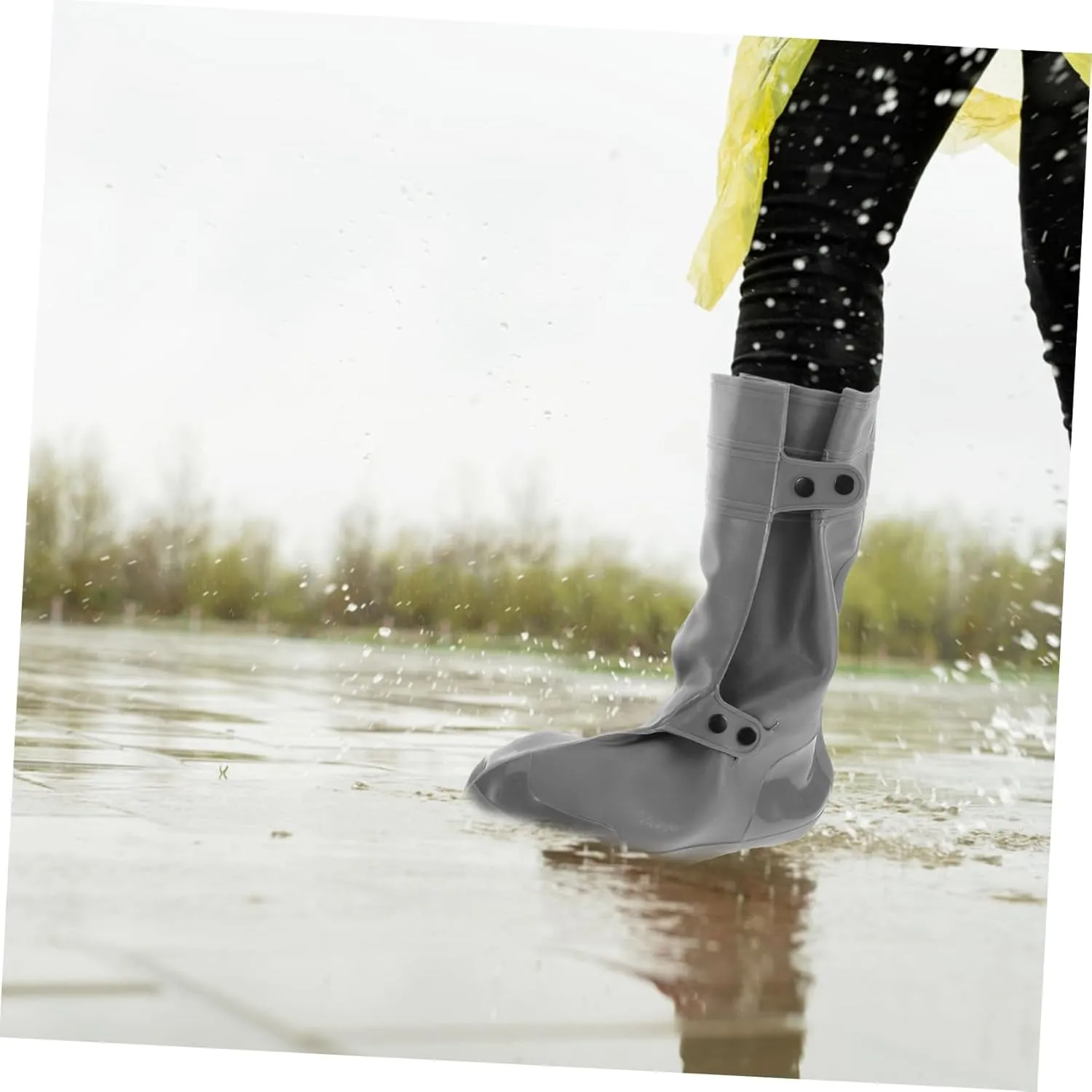 Zerodeko Rain Boot Cover for Women Men Overshoes for Hiking Cycling Anti-slip and Waterproof Protector