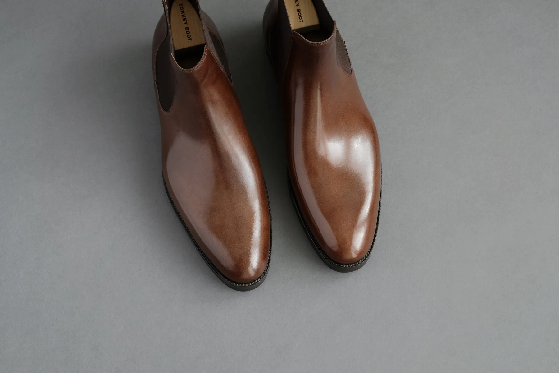 ZeroThreeThree.Umber Classic Chelsea Boots From Bavarian Calf Leather